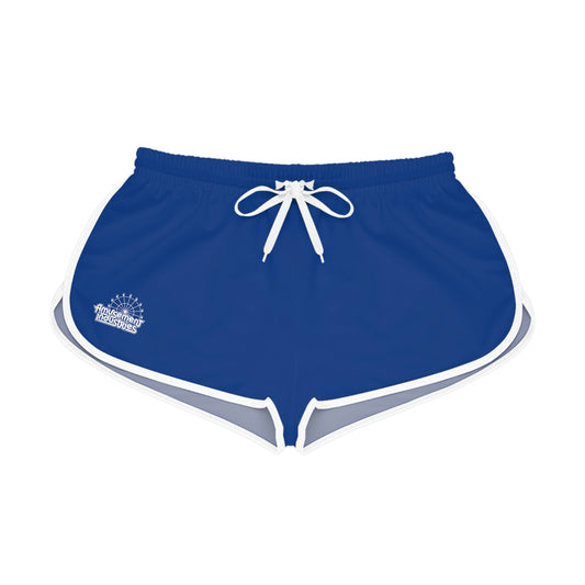 Dark Blue Retro Women's Gym Shorts