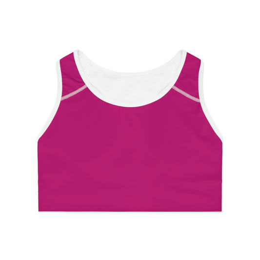 Fuchsia Classic Sports Bra 🇺🇸