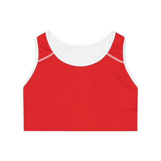 Red Classic Sports Bra 🇺🇸