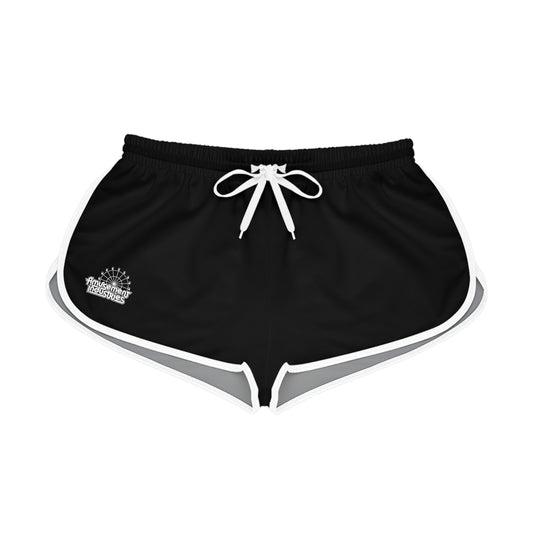 Black Retro Women's Gym Shorts